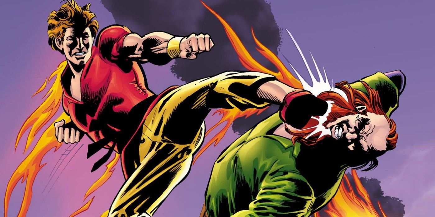 Richard Dragon kicking an opponent in DC Comics.