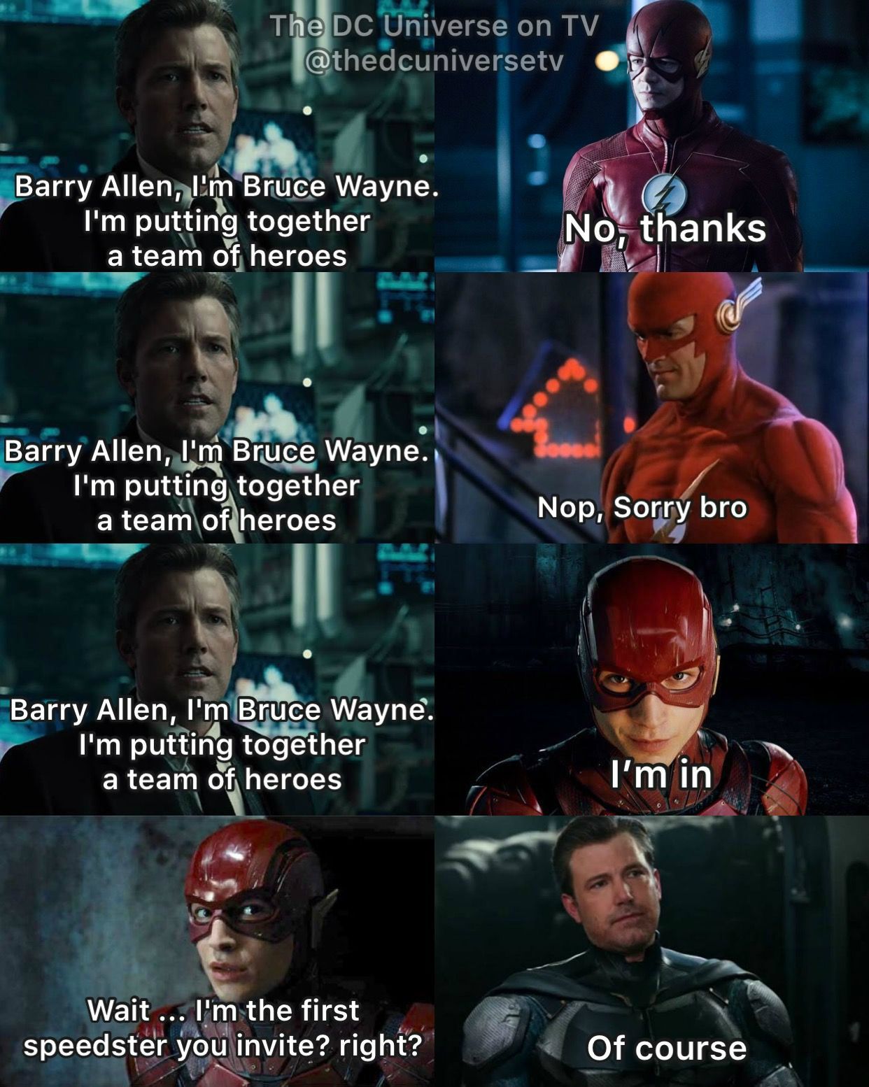 DCEU Vs DCTV Meme 4