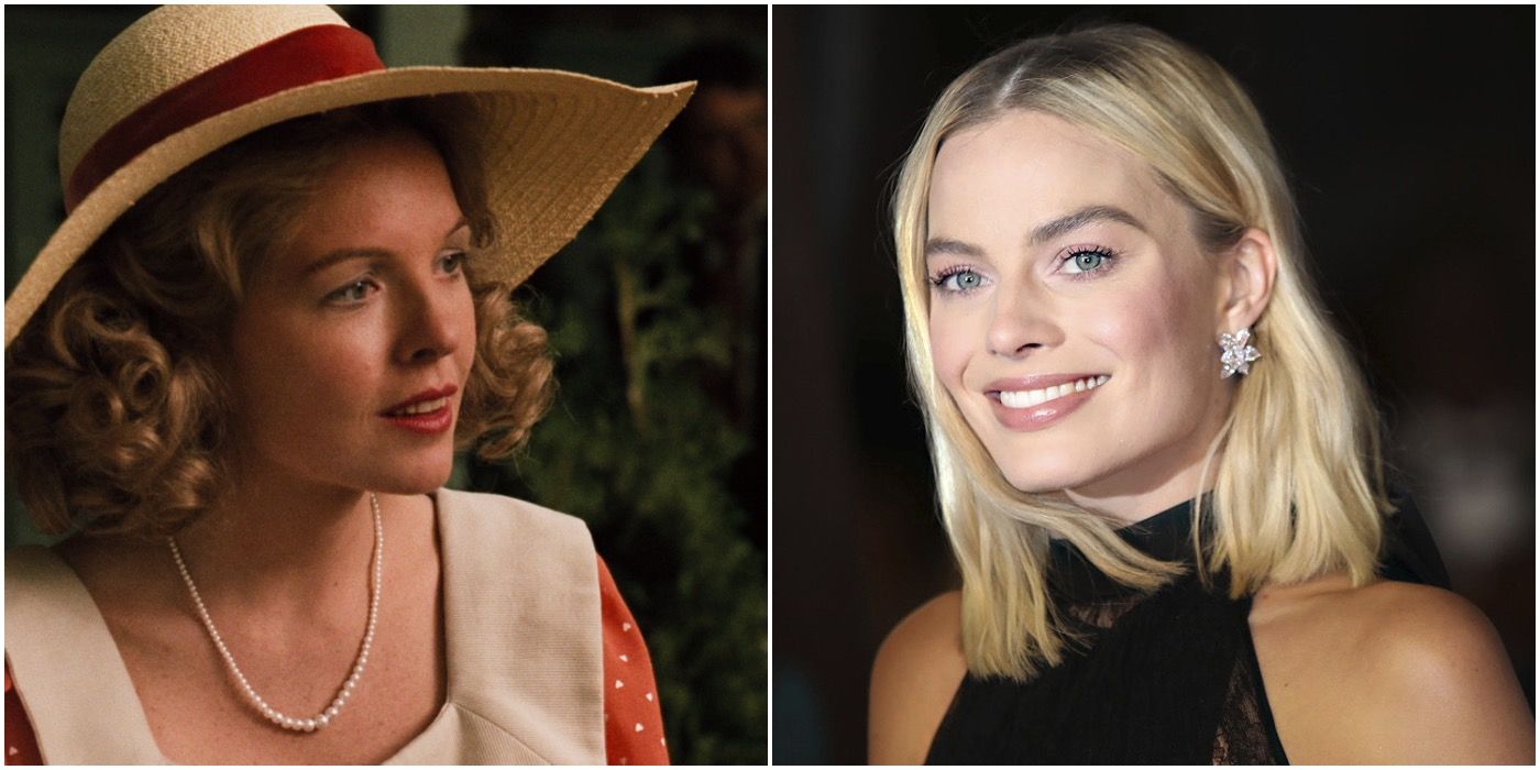 Margot Robbie and Key in The Godfather