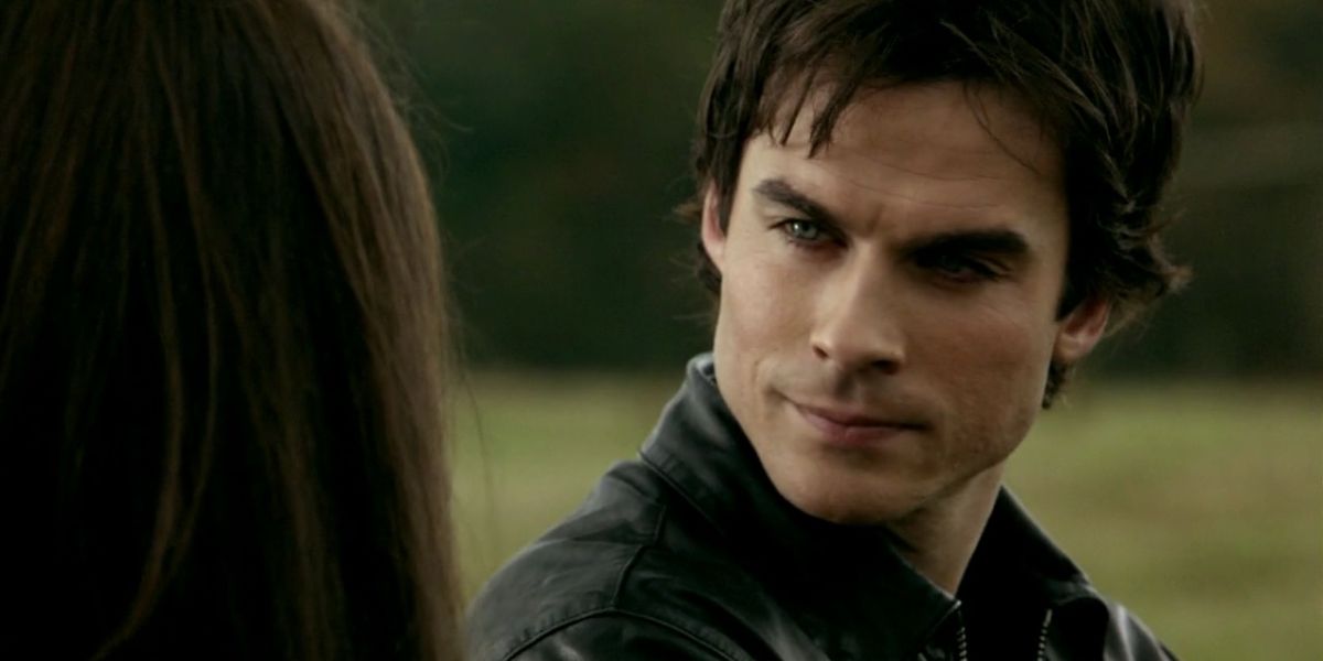 Damon talking to Elena on The Vampire Diaries