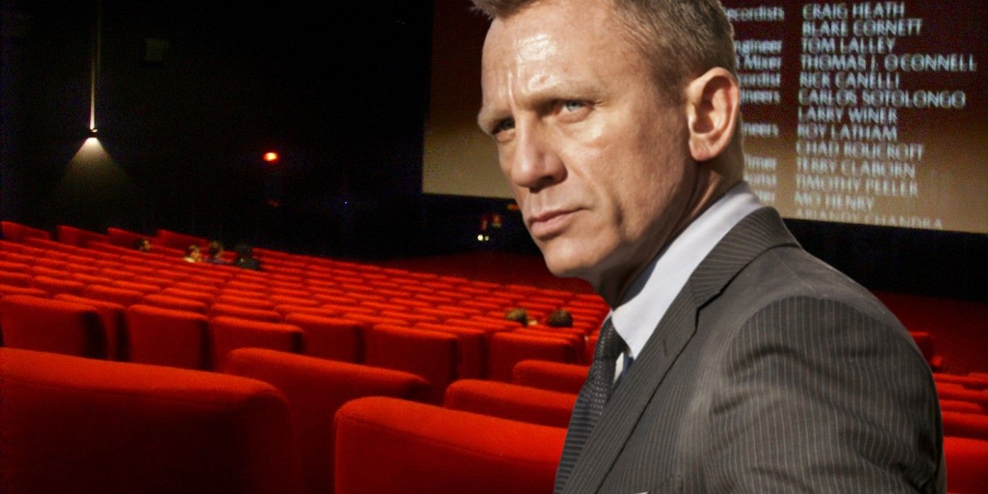 Daniel Craig as James Bond movie theater