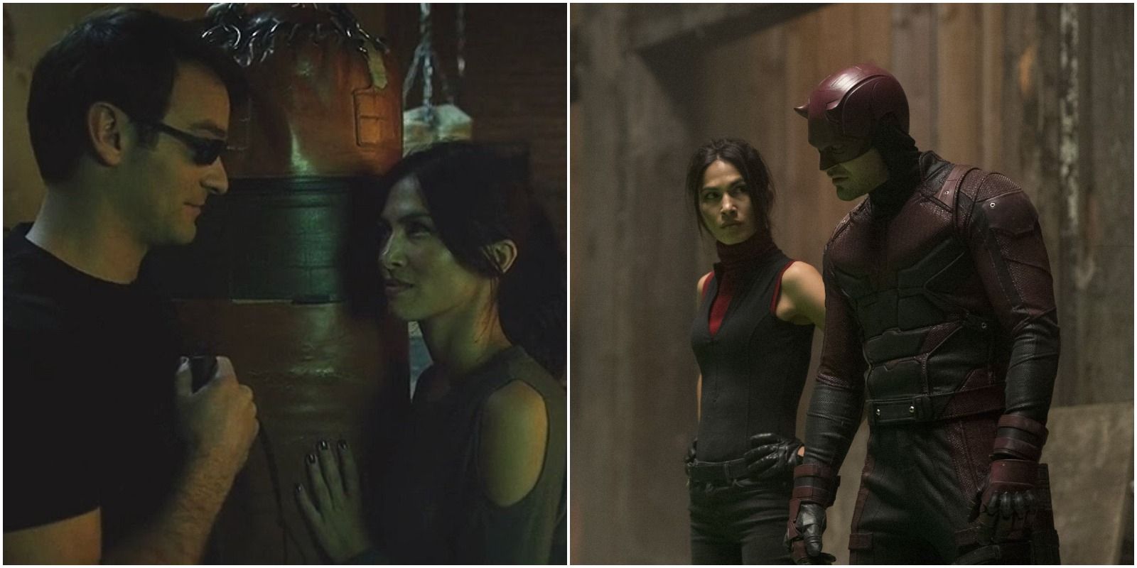 Matt Murdock/Daredevil and Elektra in season two