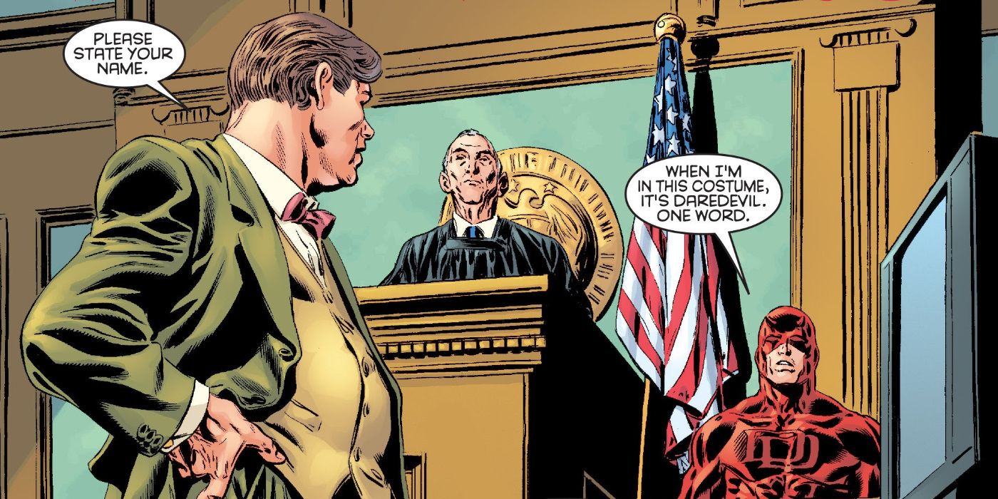 Daredevil On Trial in Marvel Comics