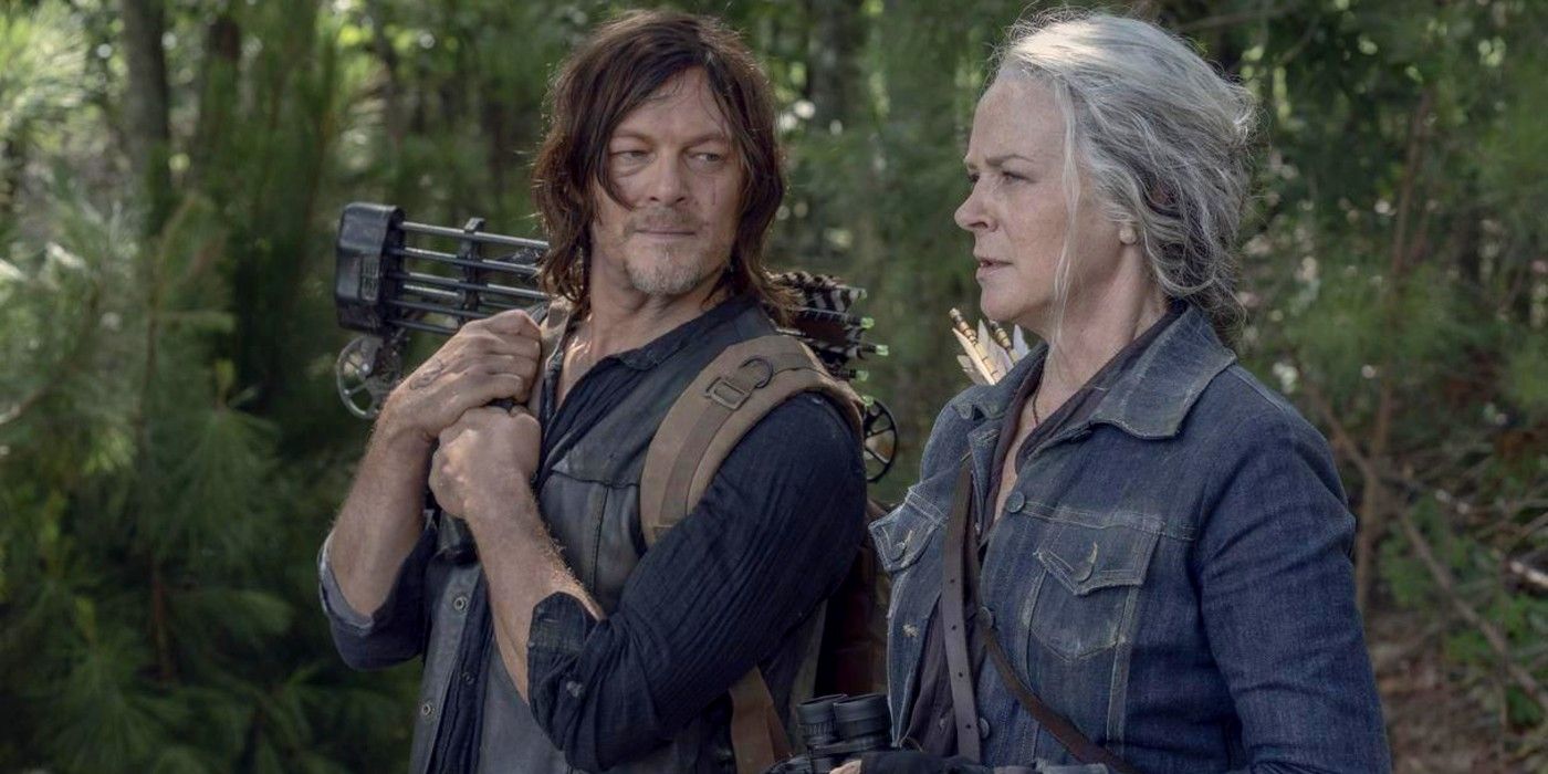 Daryl and Carol in The Walking Dead season 10