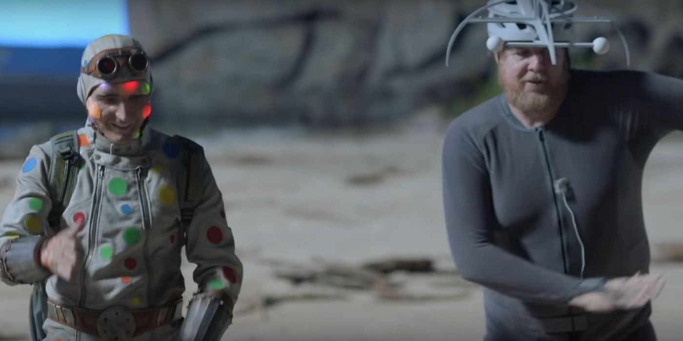 David Dastmalchian as Polka-Dot Man and Steve Agee as King Shark The Suicide Squad