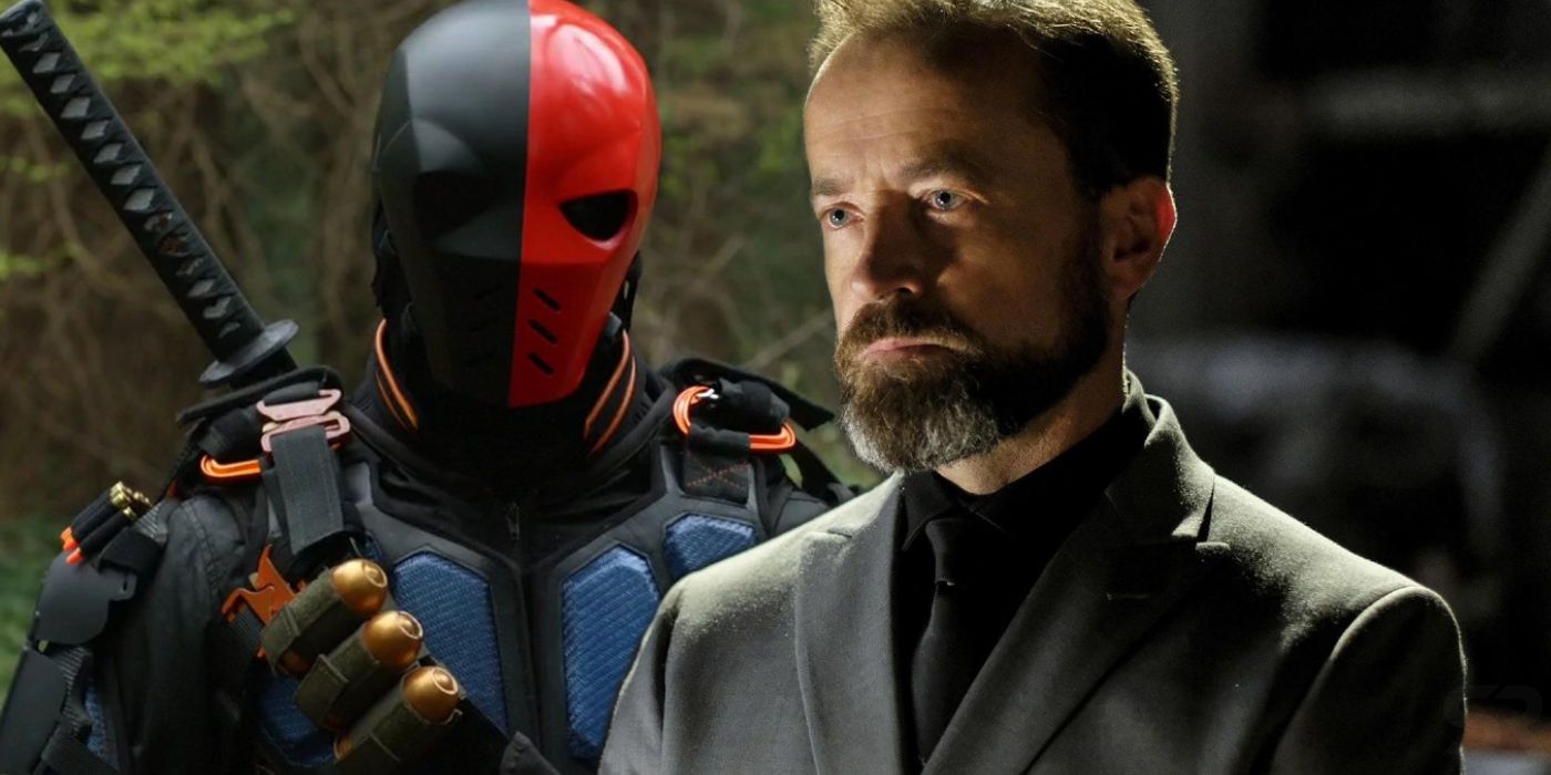 Deathstroke and Anatoly in Arrow