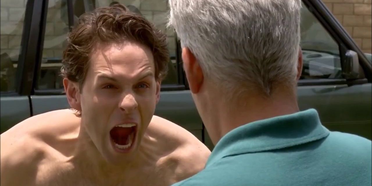 Dennis Reynolds yelling in It's Always Sunny in Philadelphia