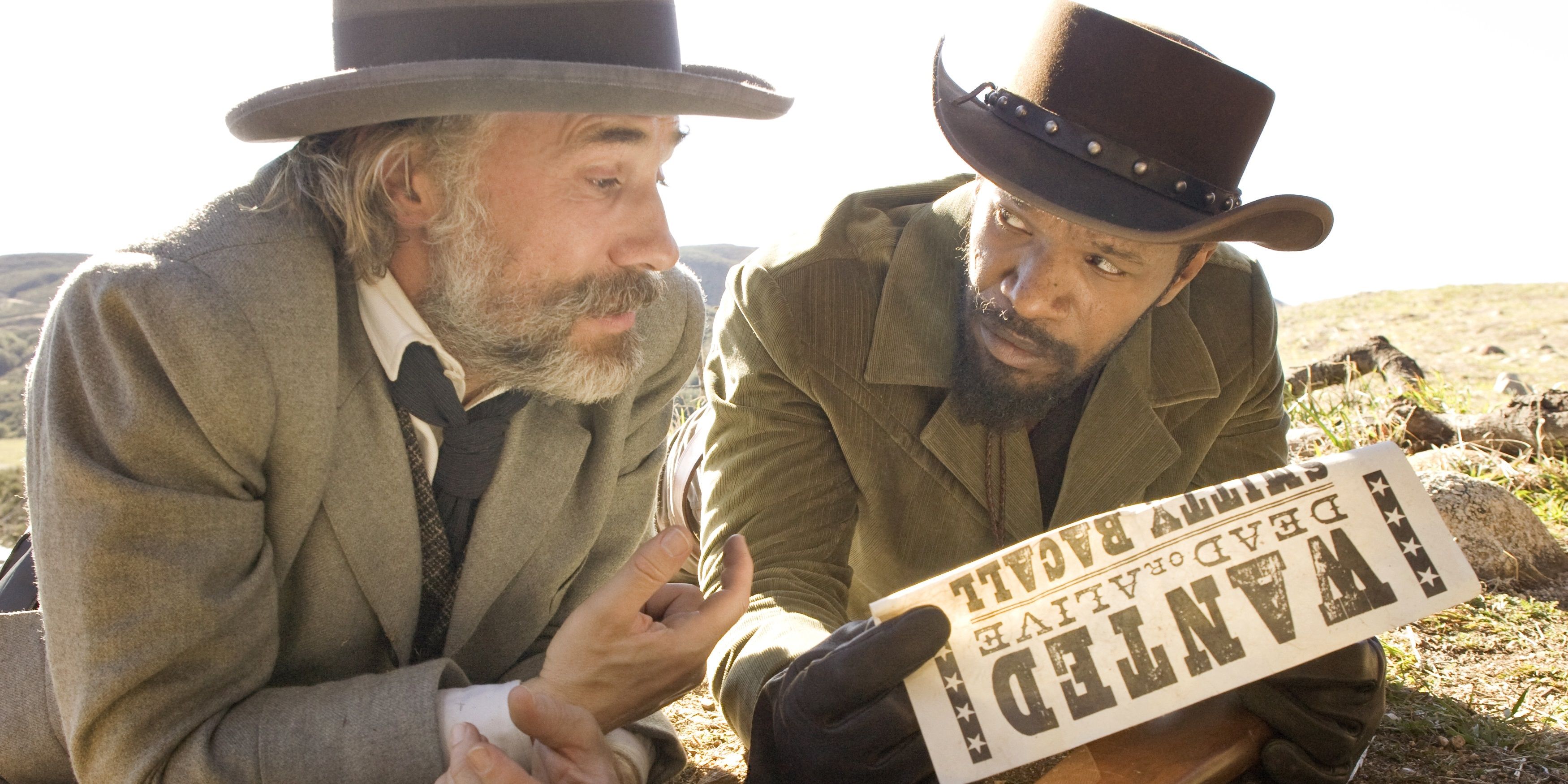 Django e Dr Schultz em busca de uma recompensa em Django Unchained