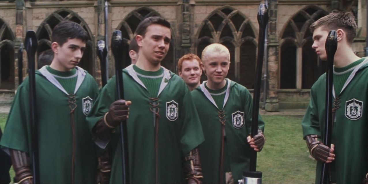 Draco Malfoy joins the Slytherin Quidditch team