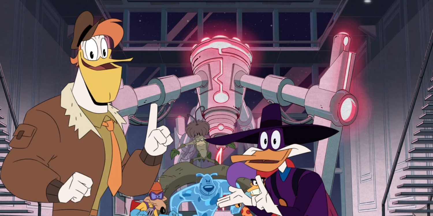 DuckTales Darkwing Duck and Launchpad Vs. Fearsome Four