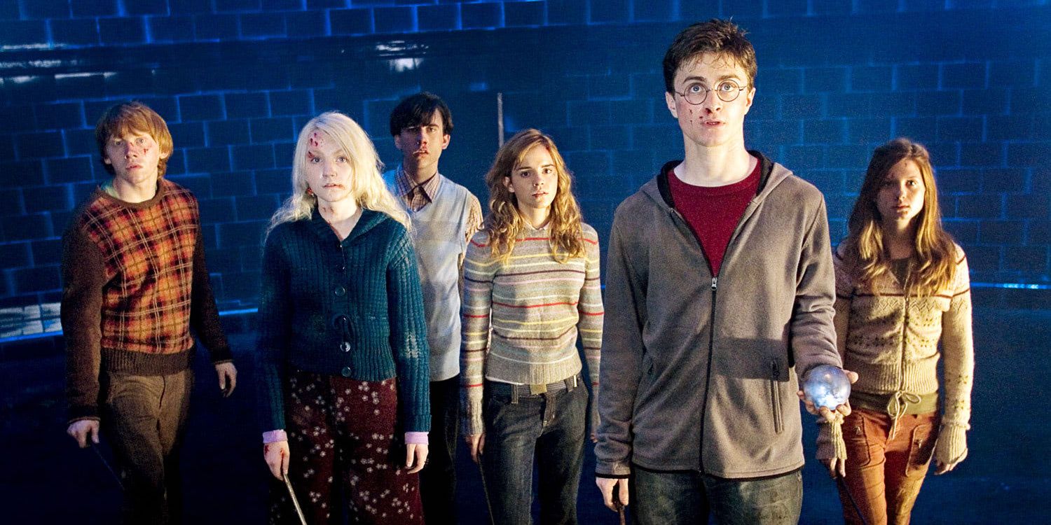 Ron, Luna, Neville, Hermione, Harry, and Ginny At The Ministry Of Magic (Harry Potter and the Order of the Phoenix)