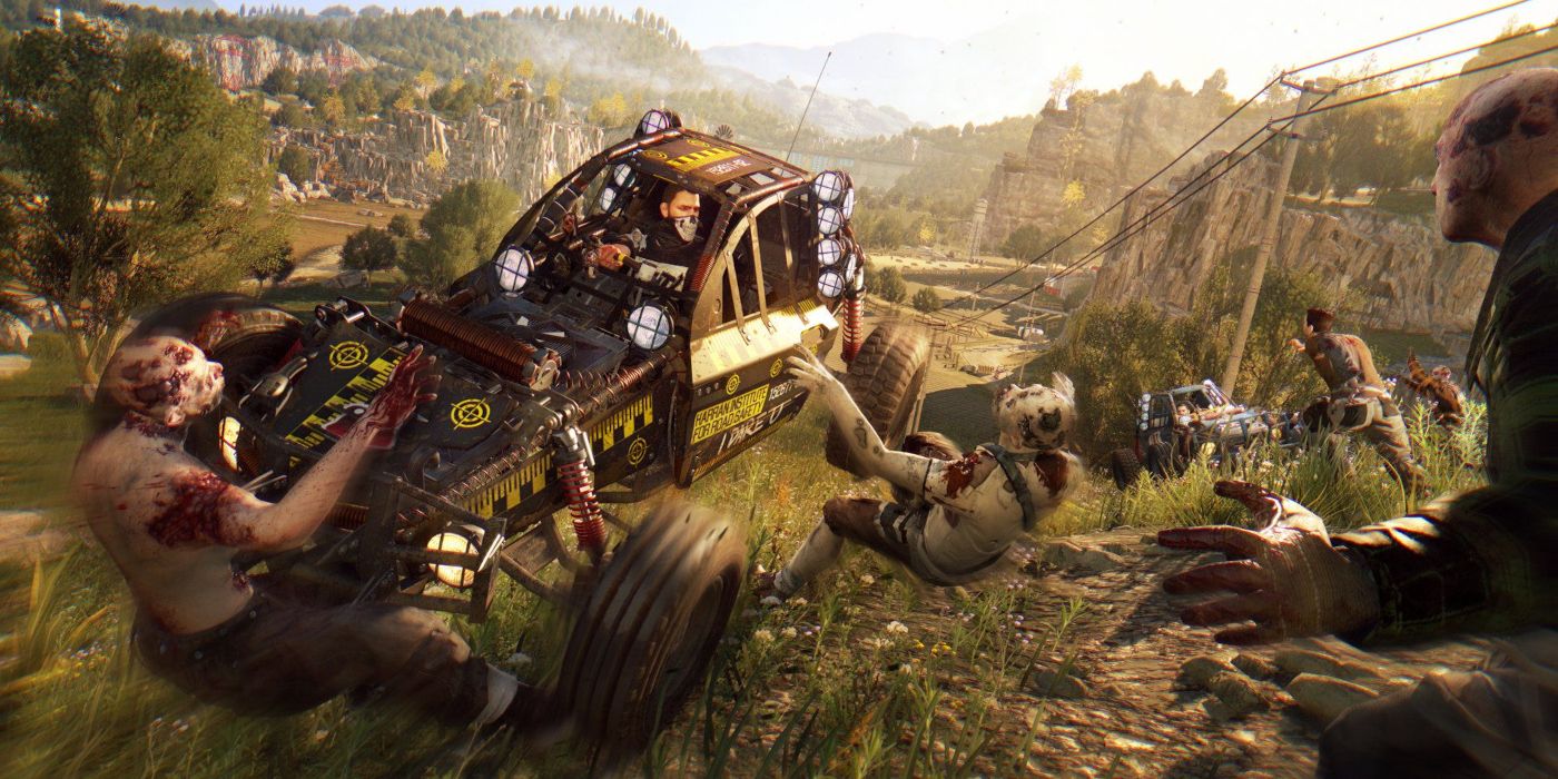 Dying Light The Following Buggy Zombie Run Over