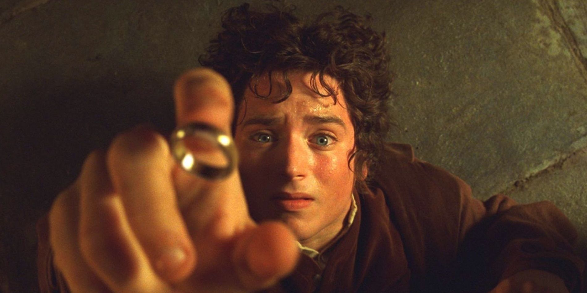 Elijah Wood catches the One Ring in The Lord of the Rings