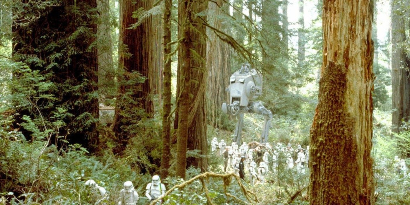 The planet Endor in Star Wars