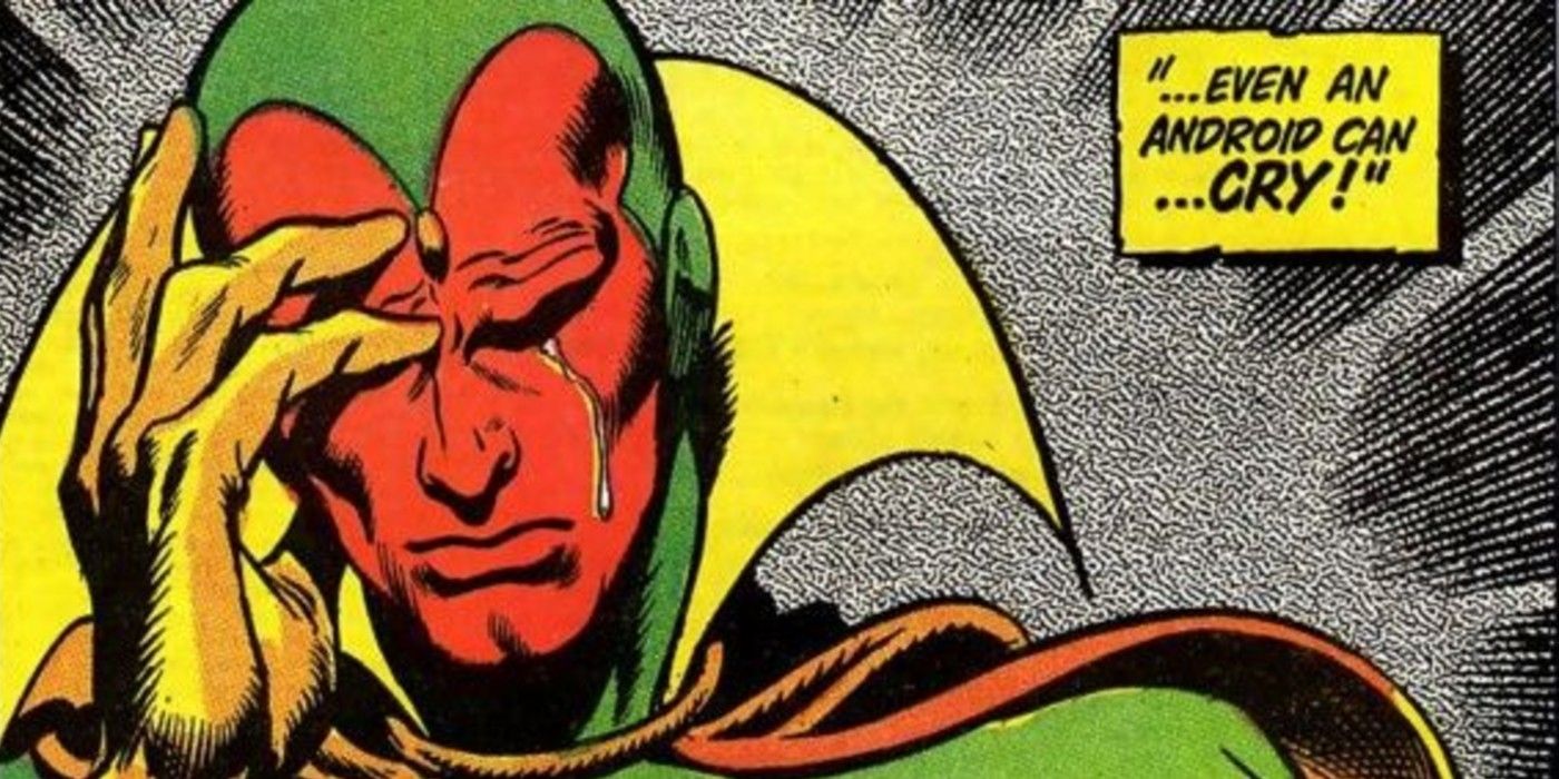 Even an android can cry Vision Avengers