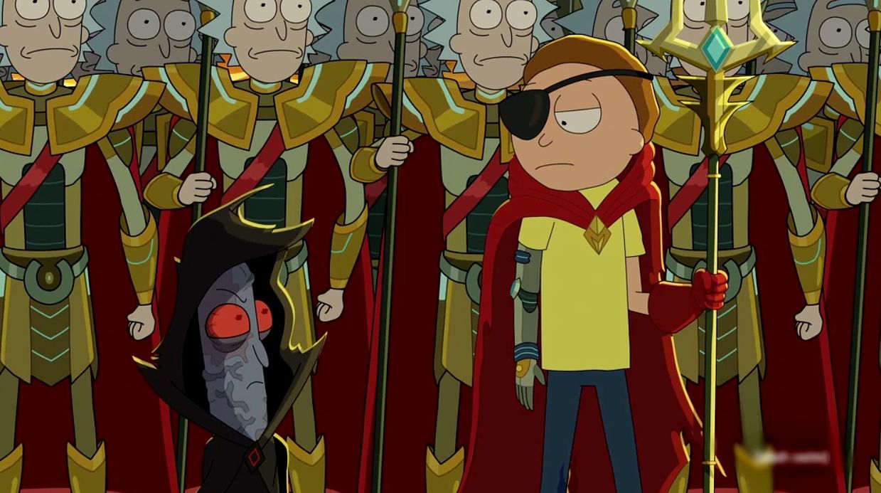 Evil Morty has a formidable army
