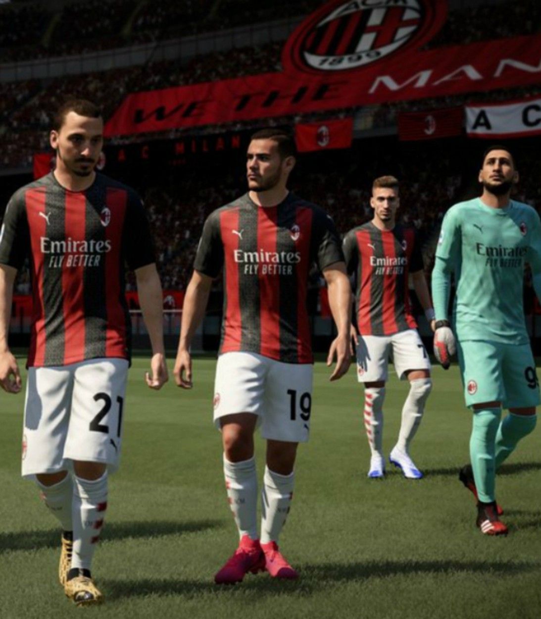 A team enters the field in FIFA 21