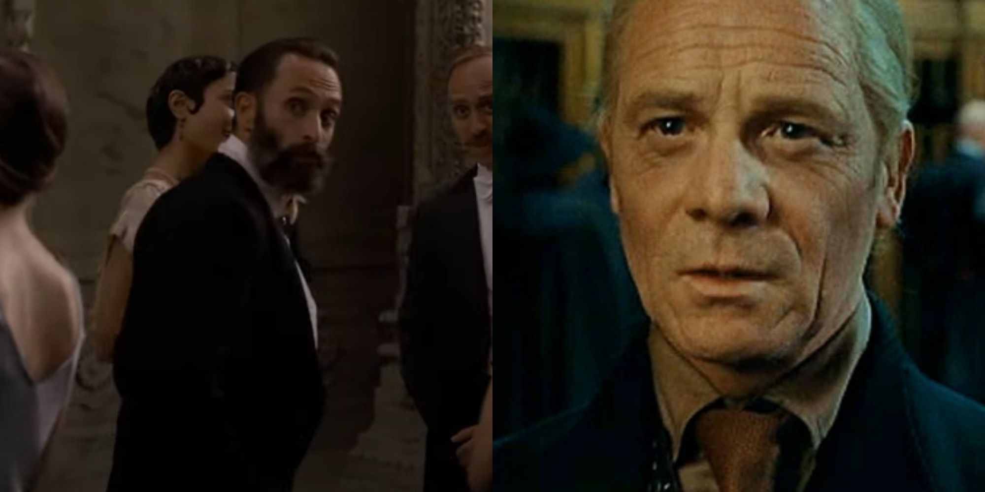 A screenshot of two Yaxleys, including the left individuals from Fantastic Beasts: The Crimes of Grindelwald