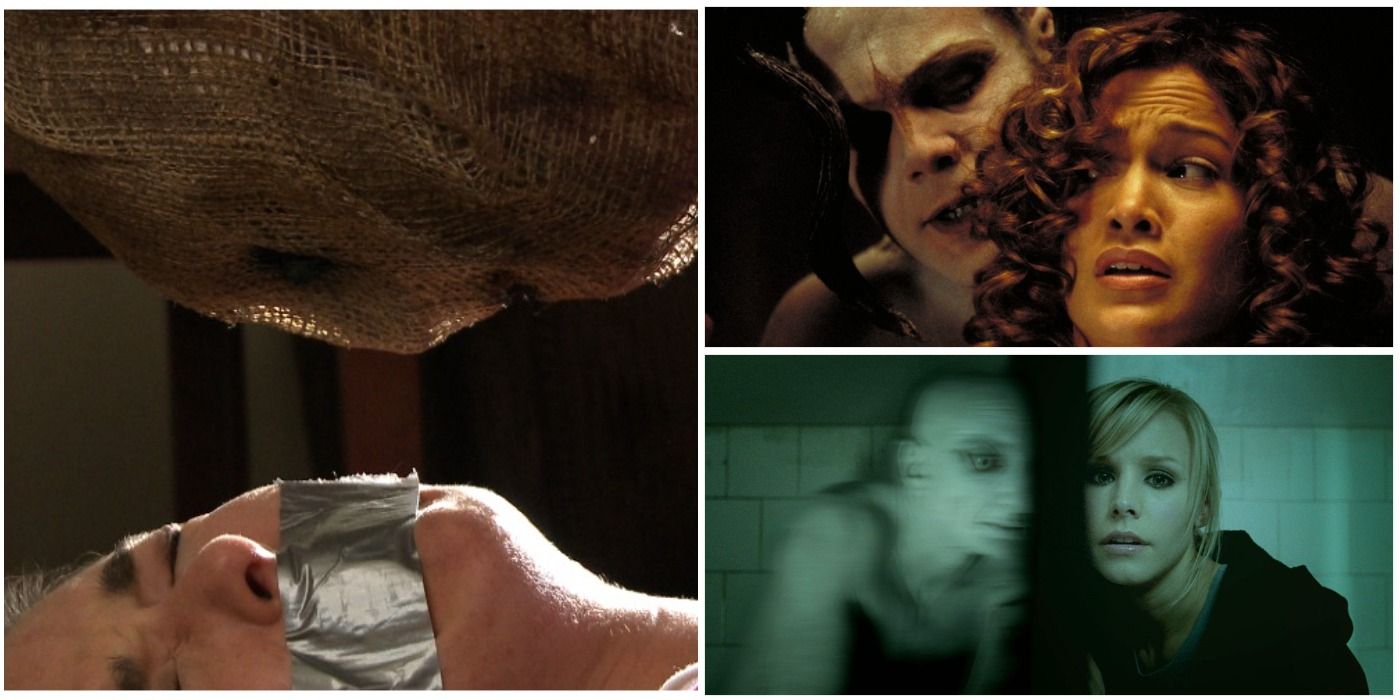 Collage Of Horror Movies With Technology