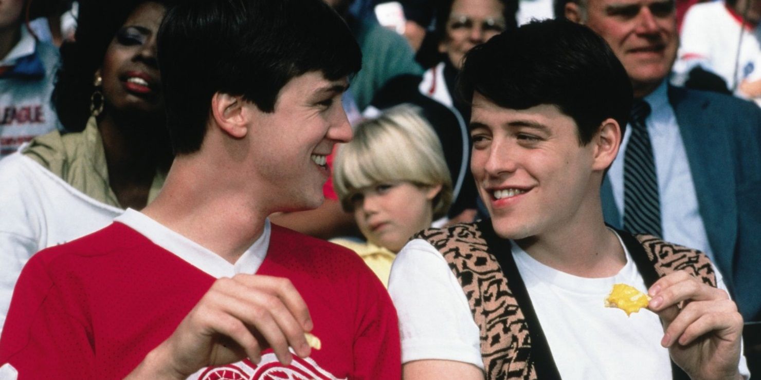 Ferris and Cameron watching a baseball game in Ferris Bueller's Day Off