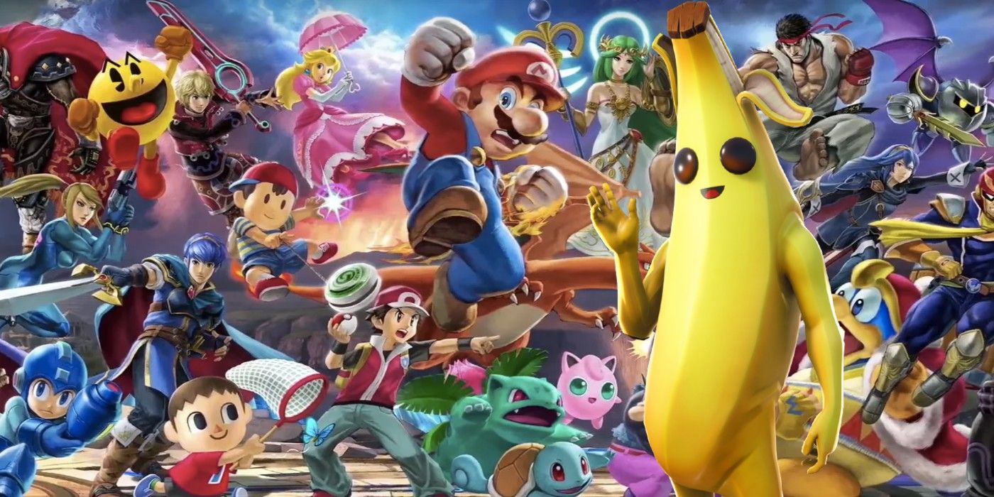 Super Smash Bros. Ultimate roster with Fortnite Banana