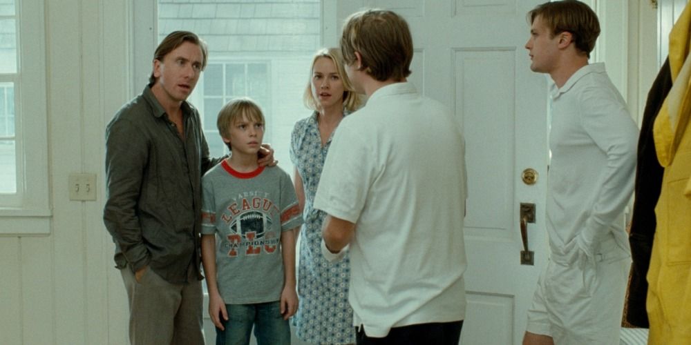 Tim Roth, Naomi Watts, and Michael Pitt in Funny Games by Michael Haneke