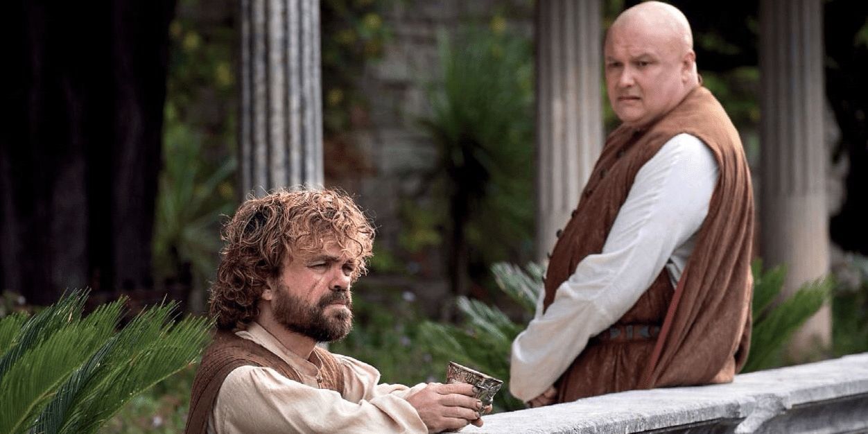 Varys and Tyrion together in Game of Thrones