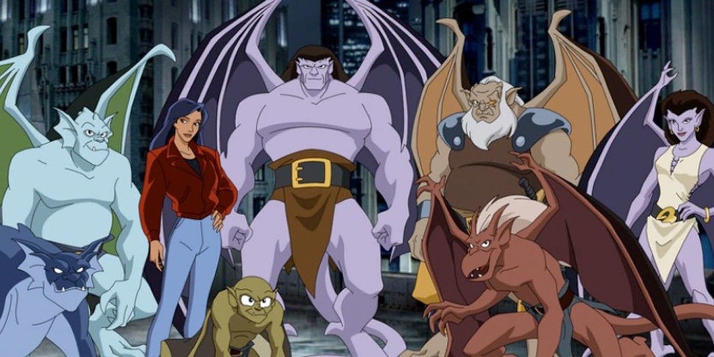 Gargoyles in the Animated Show with their human companion