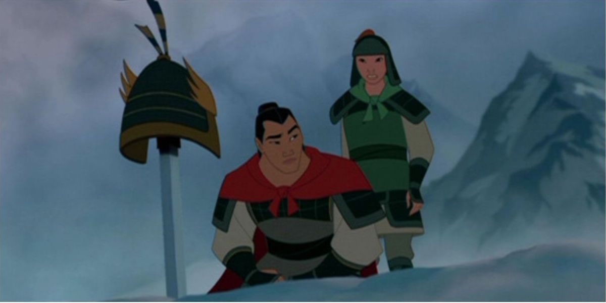 Mulan and Shang mourn the soldiers