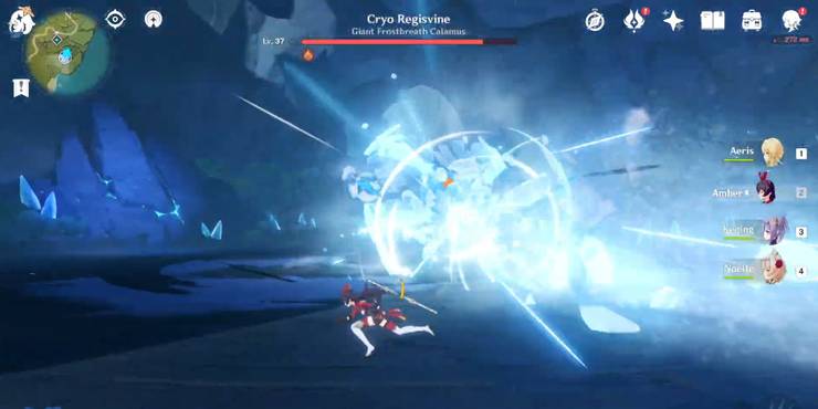 Genshin Impact How To Find And Defeat The Cryo Regisvine