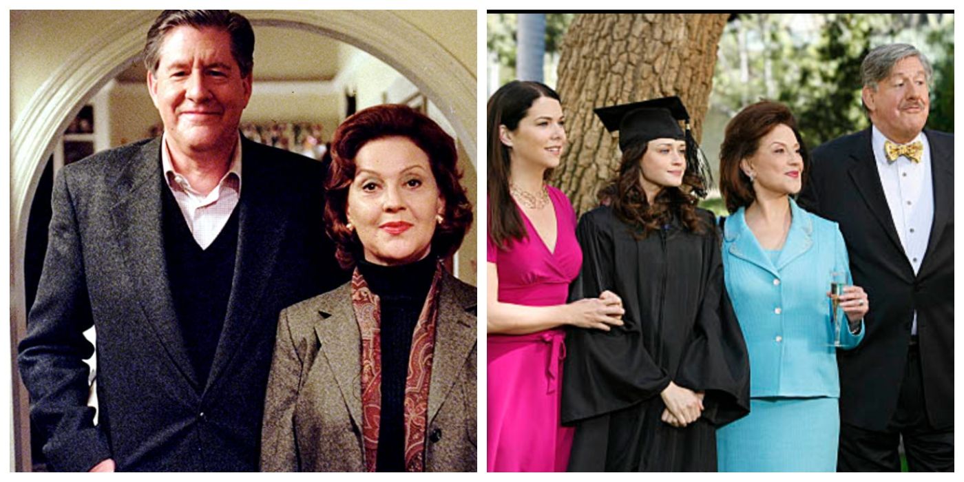 gilmore girls emily and richard gilmore and emily richard rory lorelai at rory's graduation from yale