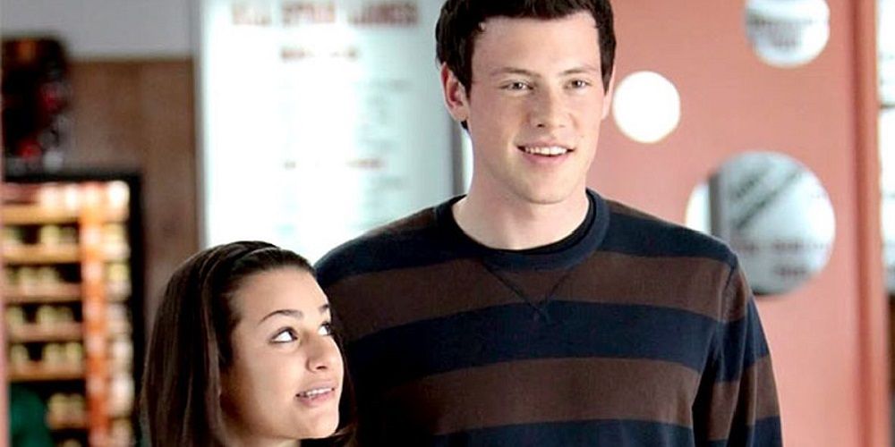 Rachel Berry and Finn Hudson on a bowling alley in Glee.