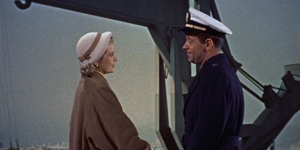Grace Kelly and William Holden in &quot;The Bridges at Toko-Ri.&quot;