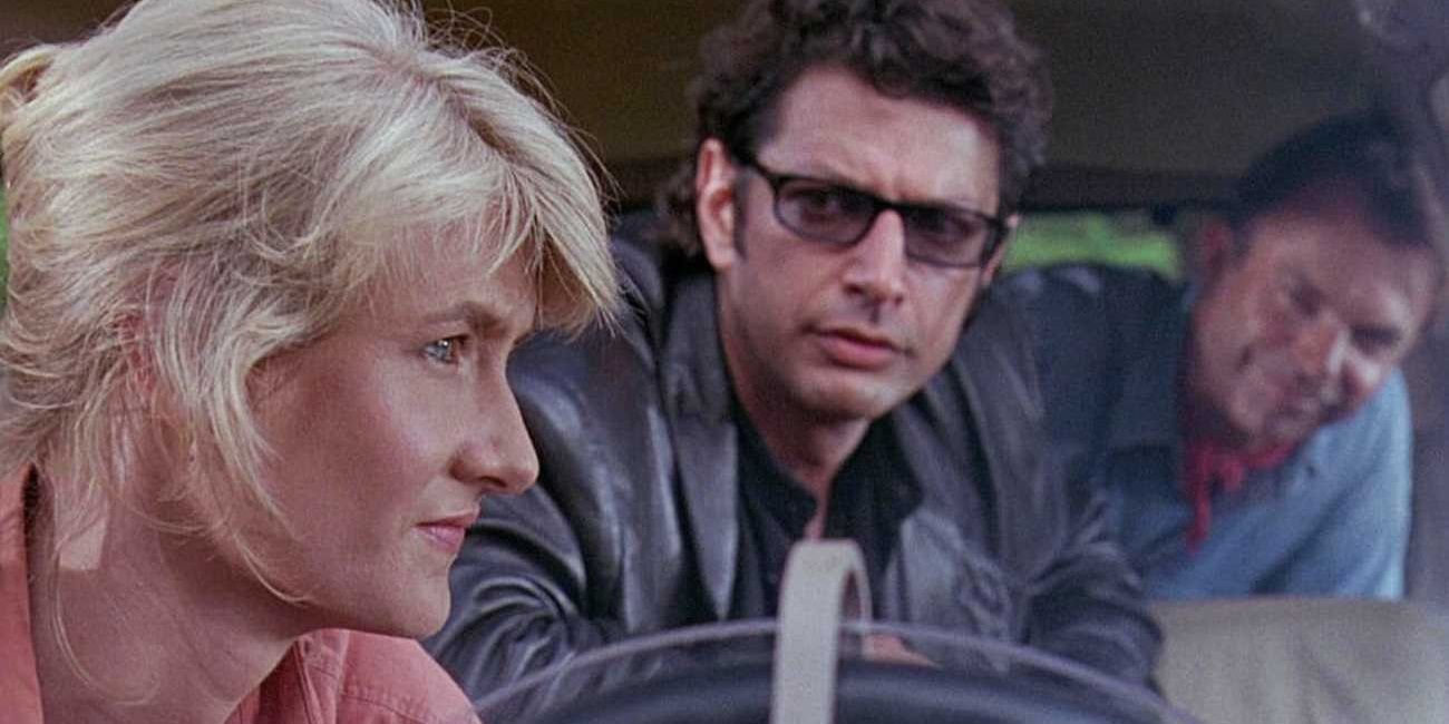 Grant, Sattler, and Malcolm in Jurassic Park