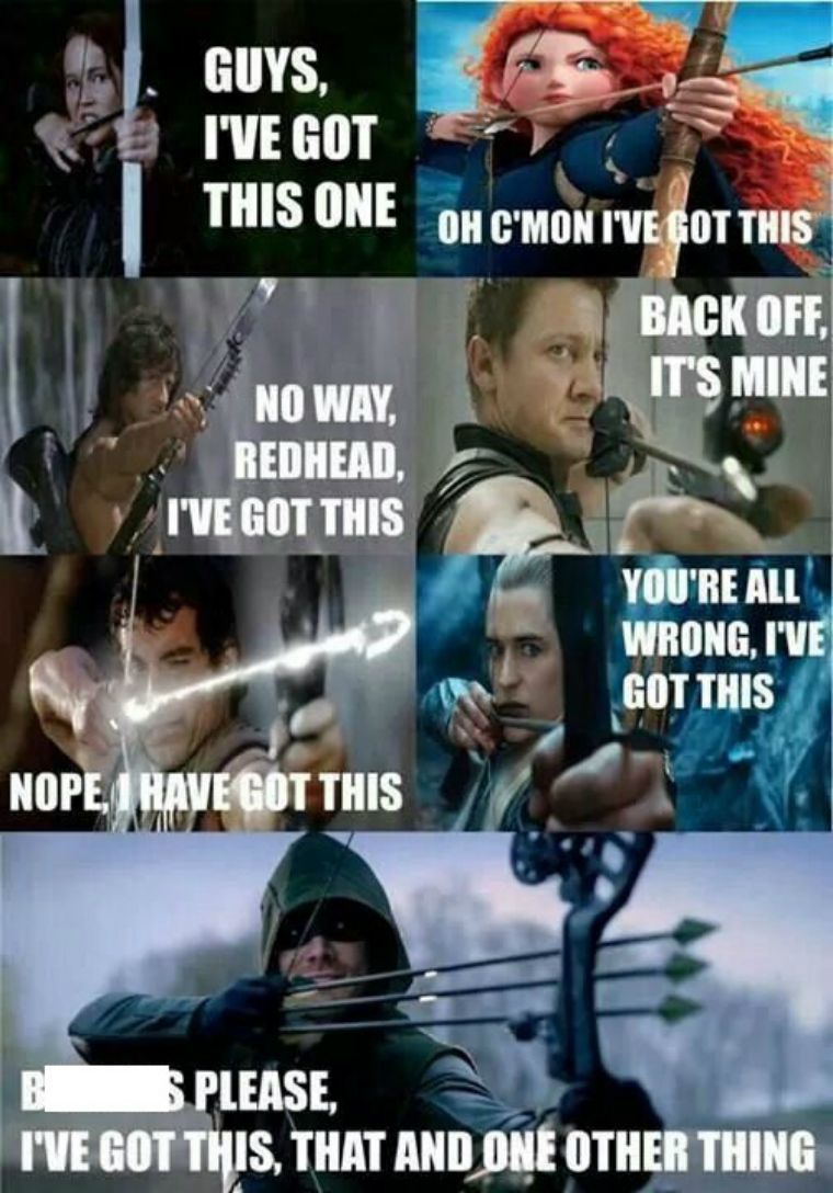 Green Arrow vs Hawkeye Meme 10