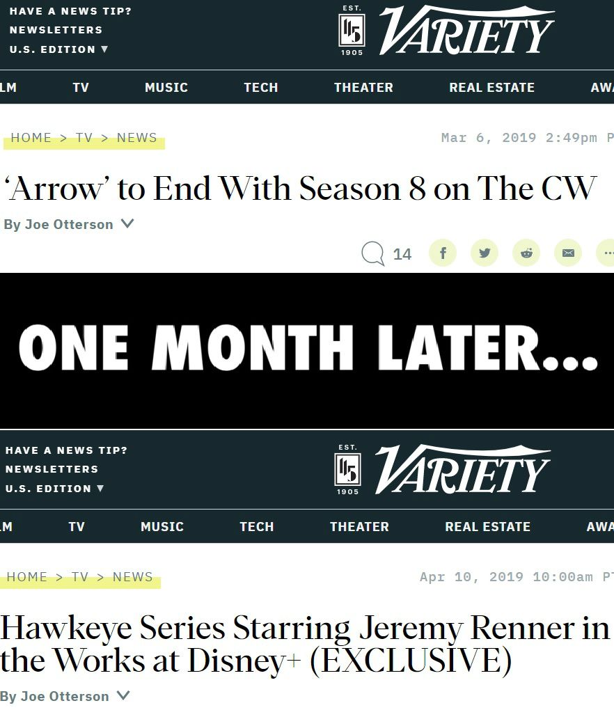 Green Arrow vs Hawkeye Meme 6