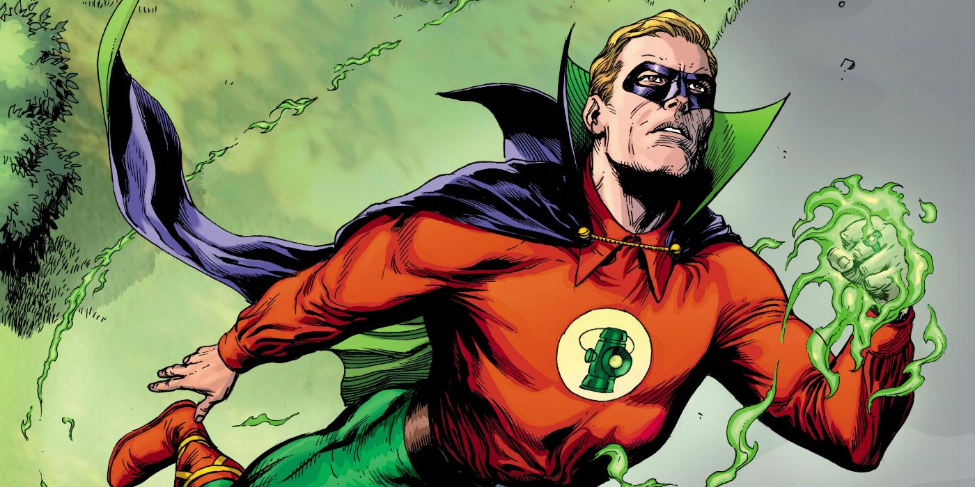 Alan Scott flying in DC Comics