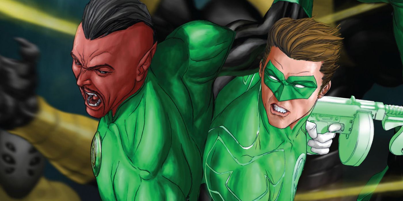 Green Lantern Hal Jordan Sinestro Together