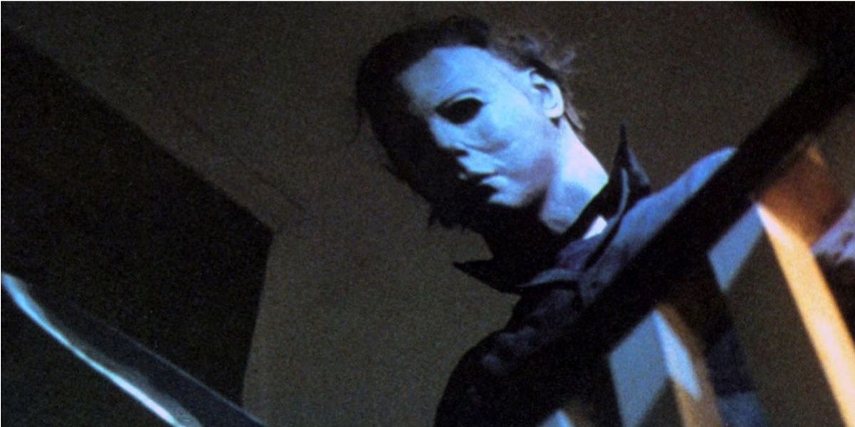 Michael Myers looking down on Laurie