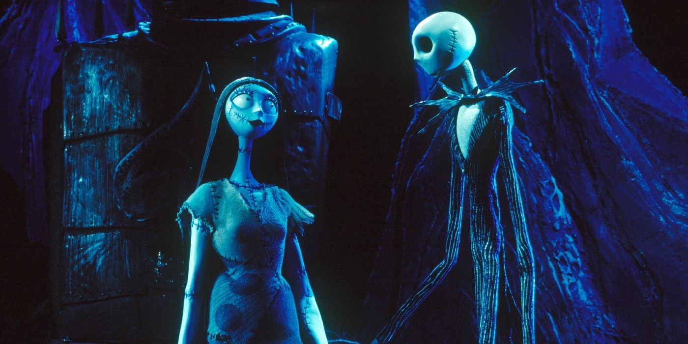 Sally and Jack in Nightmare Before Christmas 