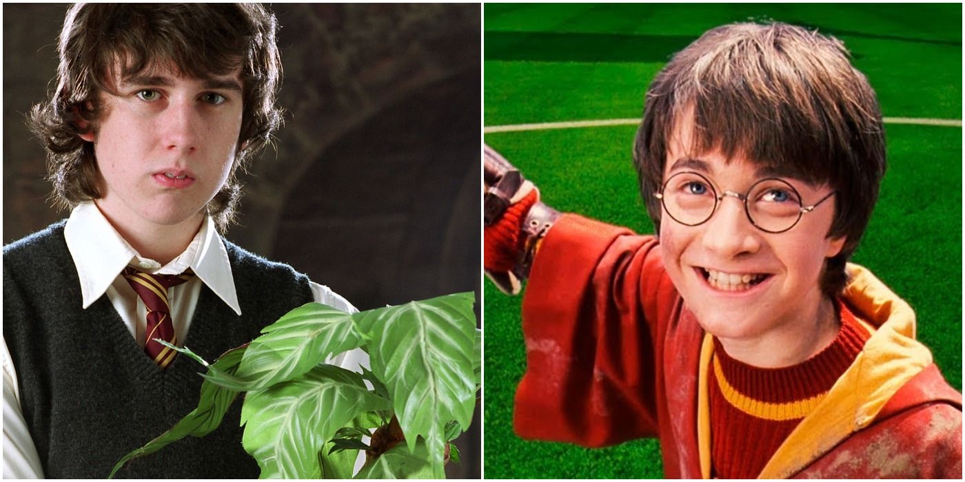 Harry Potter Neville With A Plant, Harry Plays Quidditch