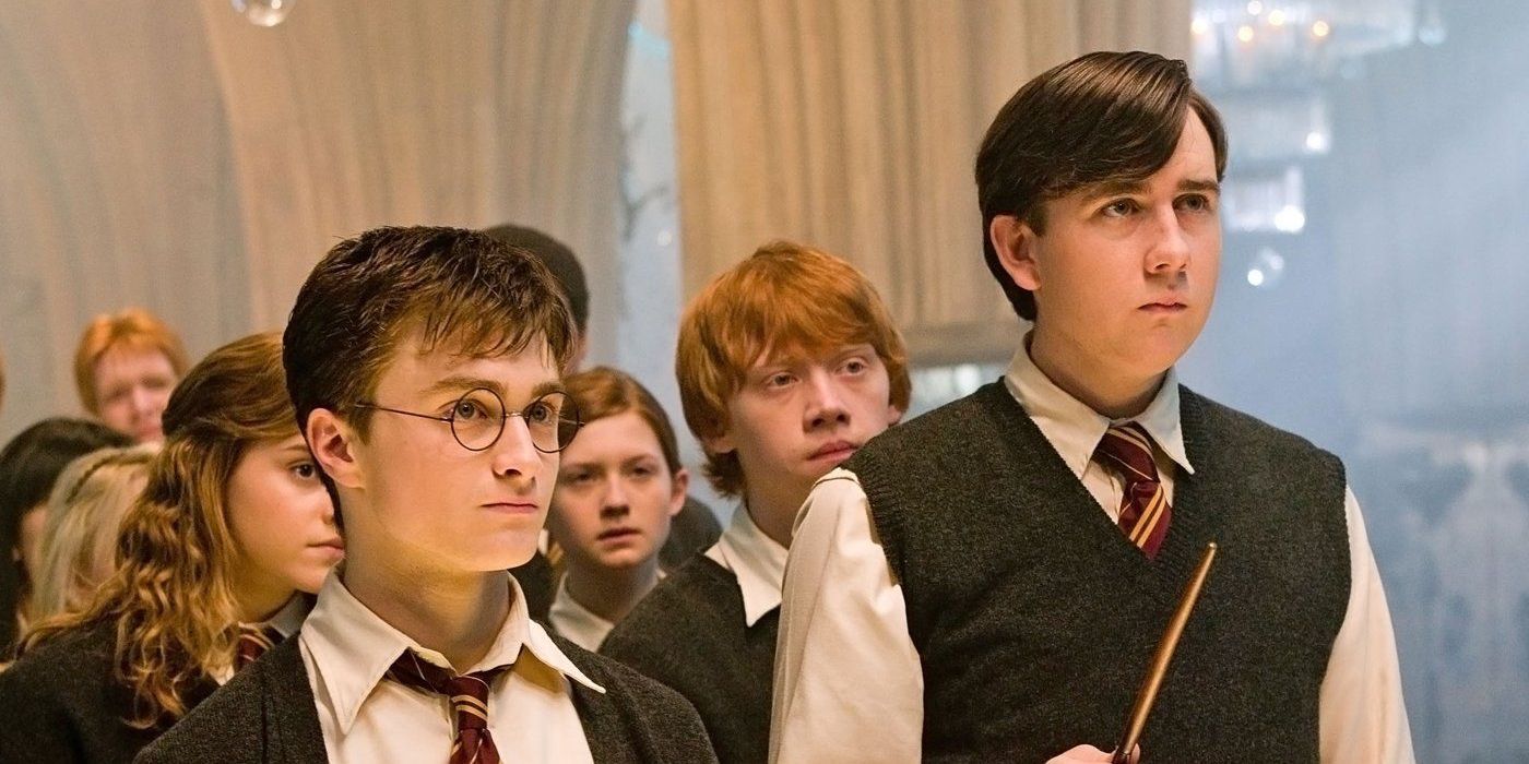 Harry, Neville, and the rest of Dumbledore's Army in Harry Potter. 