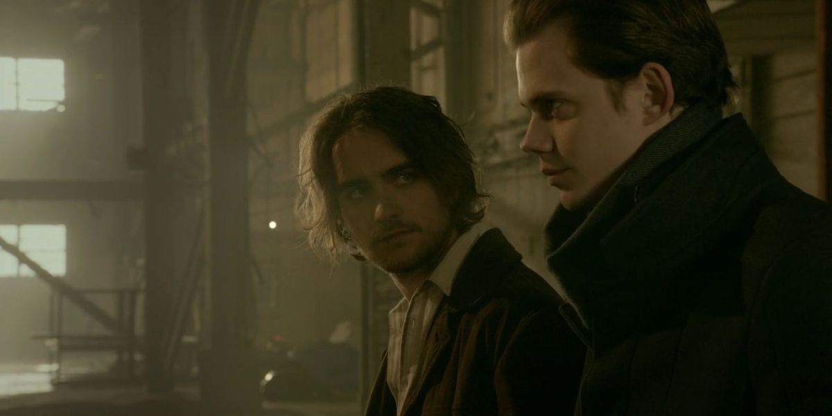 Bill Skarsgård and Landon Liboiron in Hemlock Grove