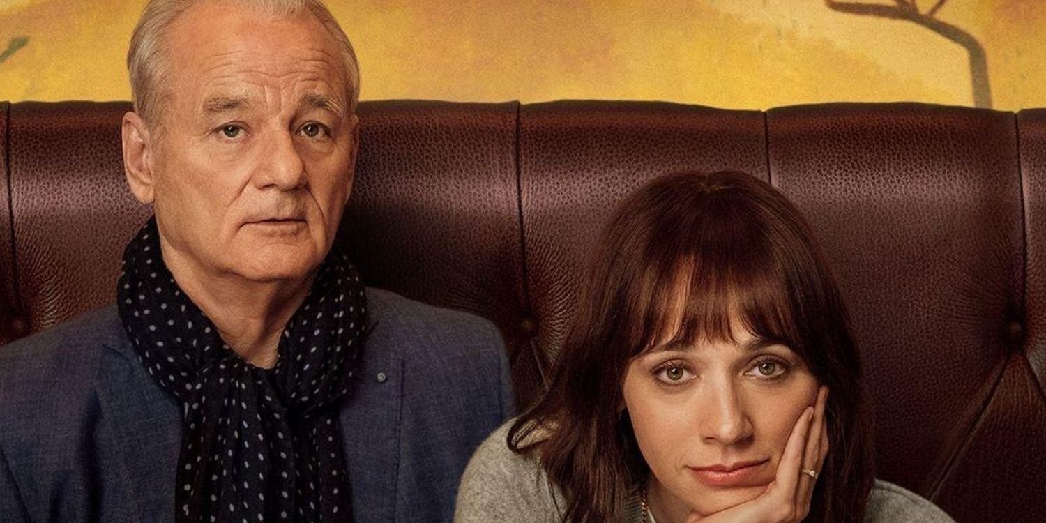 Bill Murray and Rashia Jones in On the Rock