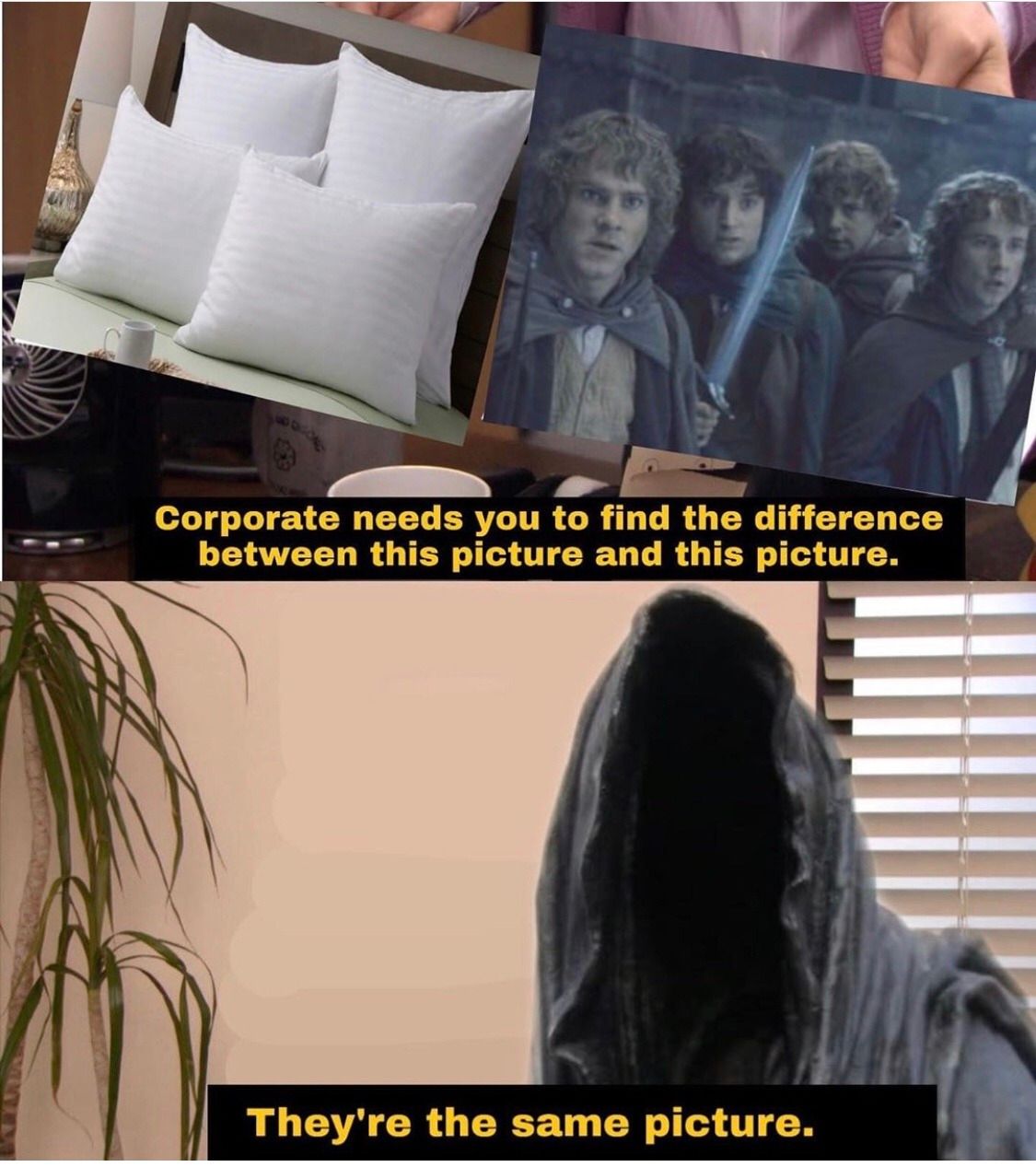Hobbit Pillow Meme