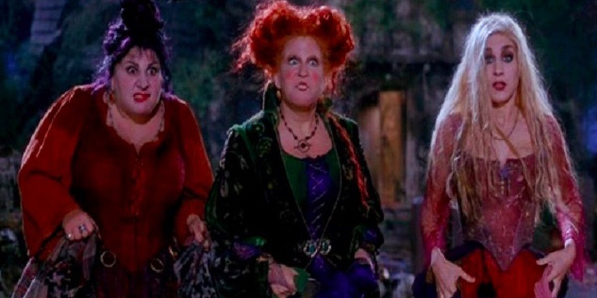 Sarah, Winifred and Mary Sanderson in Hocus Pocus