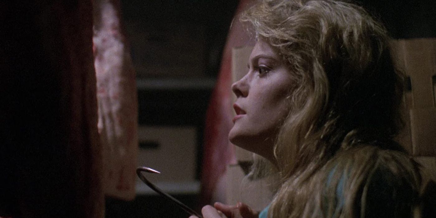 Elizabeth Cox's Jennifer in Intruder, a 1989 slasher