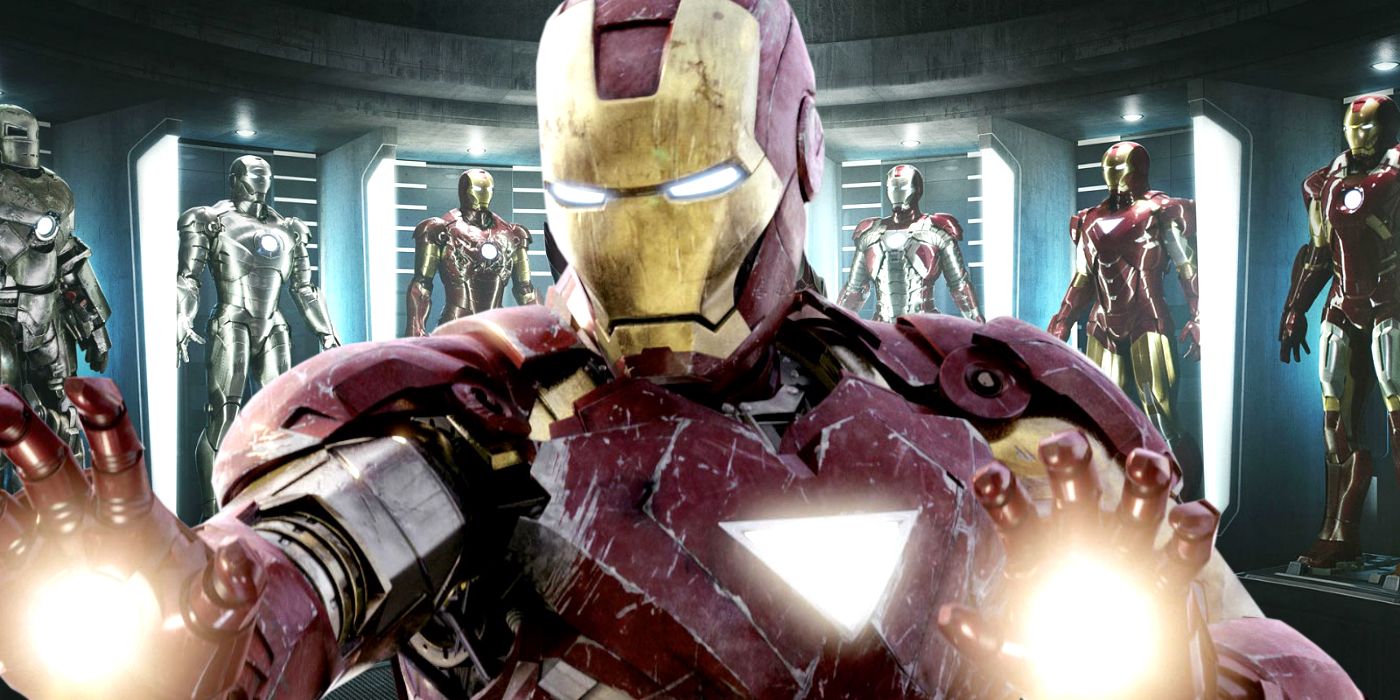 Iron Man in Iron Man 3 with the Iron Legion