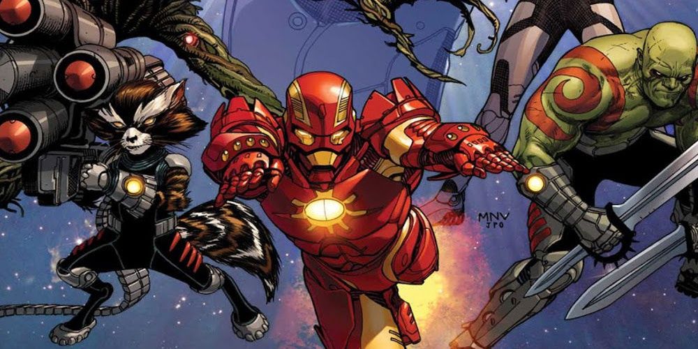 Iron Man with the Guardians Cropped
