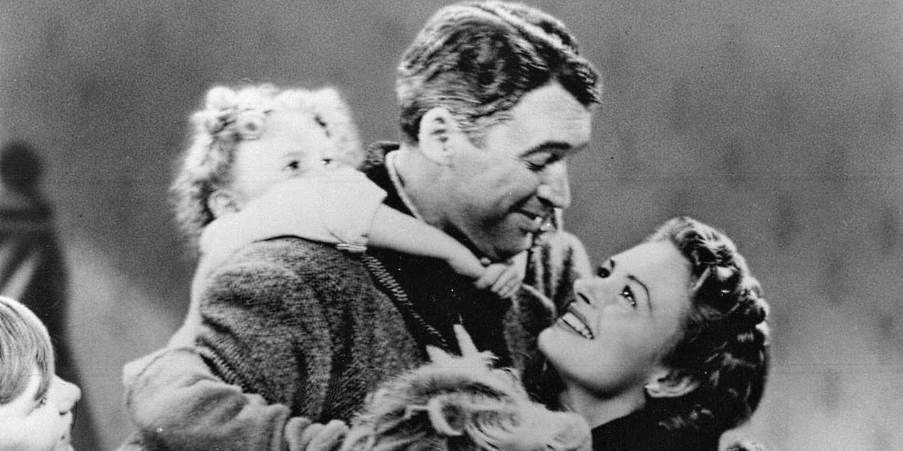 George with his family in It's a Wonderful Life